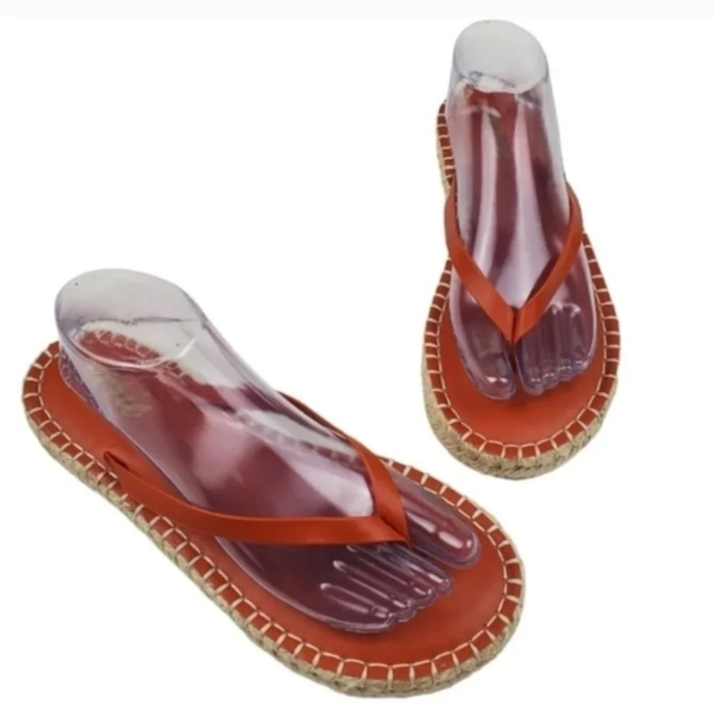 Aerie espadrille flip flop sandals